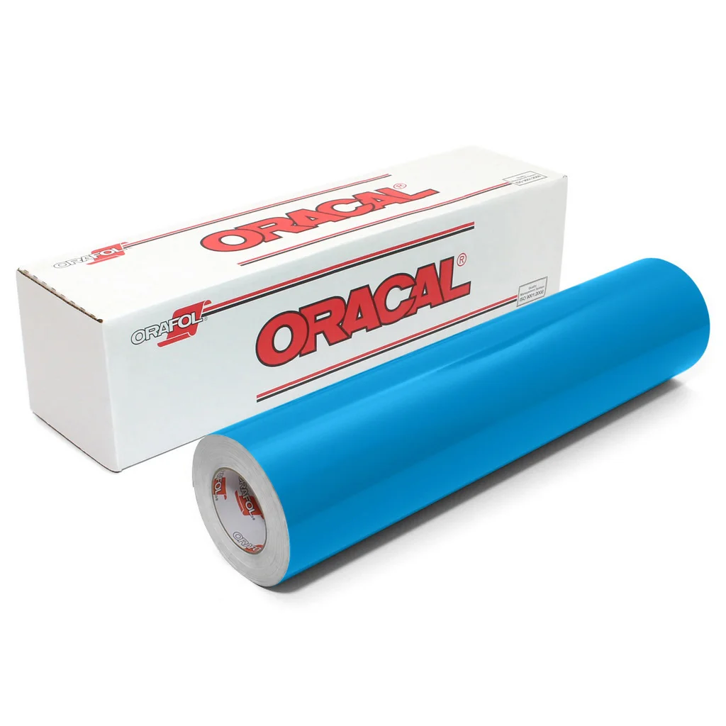 Пленка самоклеящаяся ORACAL 641 084G, глянцевая, небесно-голубая, 1,26 м