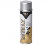 Лак на акриловой основе  INRAL METALLIC SPRAY 400мл, серебряный