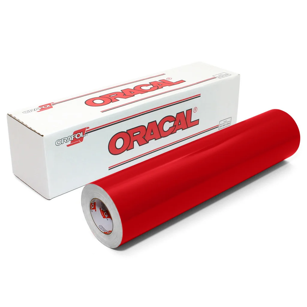 Пленка самоклеящаяся ORACAL 641 031G, глянцевая, красная, 1,26 м