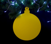 Шарик из вспененного ПВХ, желтый, 347x343 мм