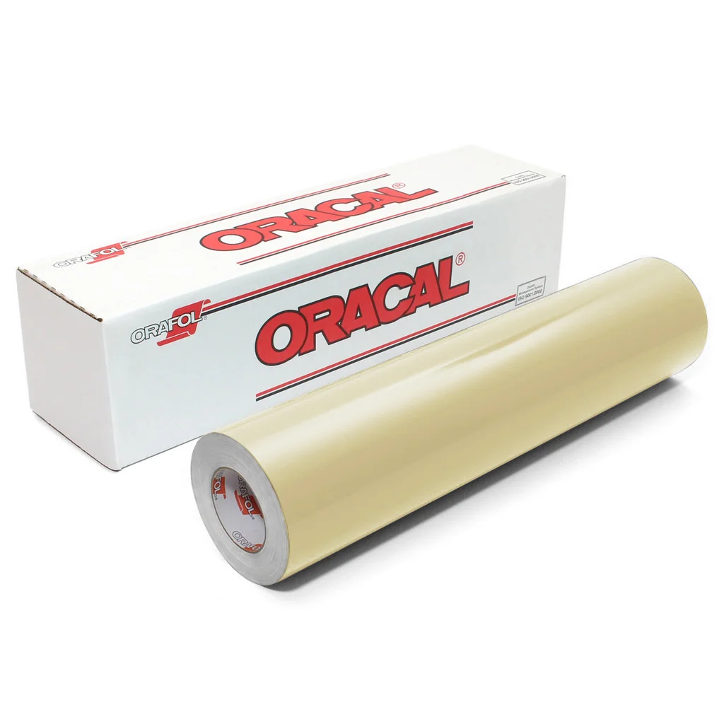 Пленка самоклеящаяся ORACAL 641 023G, глянцевая, бежевая, 1,26 м