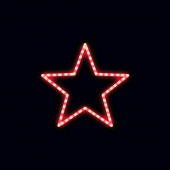 Светодиодная Звезда LED-MS-Z4, цвет в ассортименте, 60х60 см