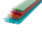 Профиль соединительный неразъемный для поликарбоната 4-6мм, тонированный
