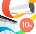 Тепловая завеса + лента ПВХ = скидка 10%