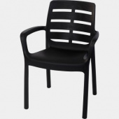 Стул для улицы,сада (60,5x54x82см), антрацит