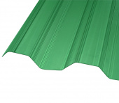 Профилированный поликарбонат Greca 76/16, зеленый, 2000x1050х0.8 мм
