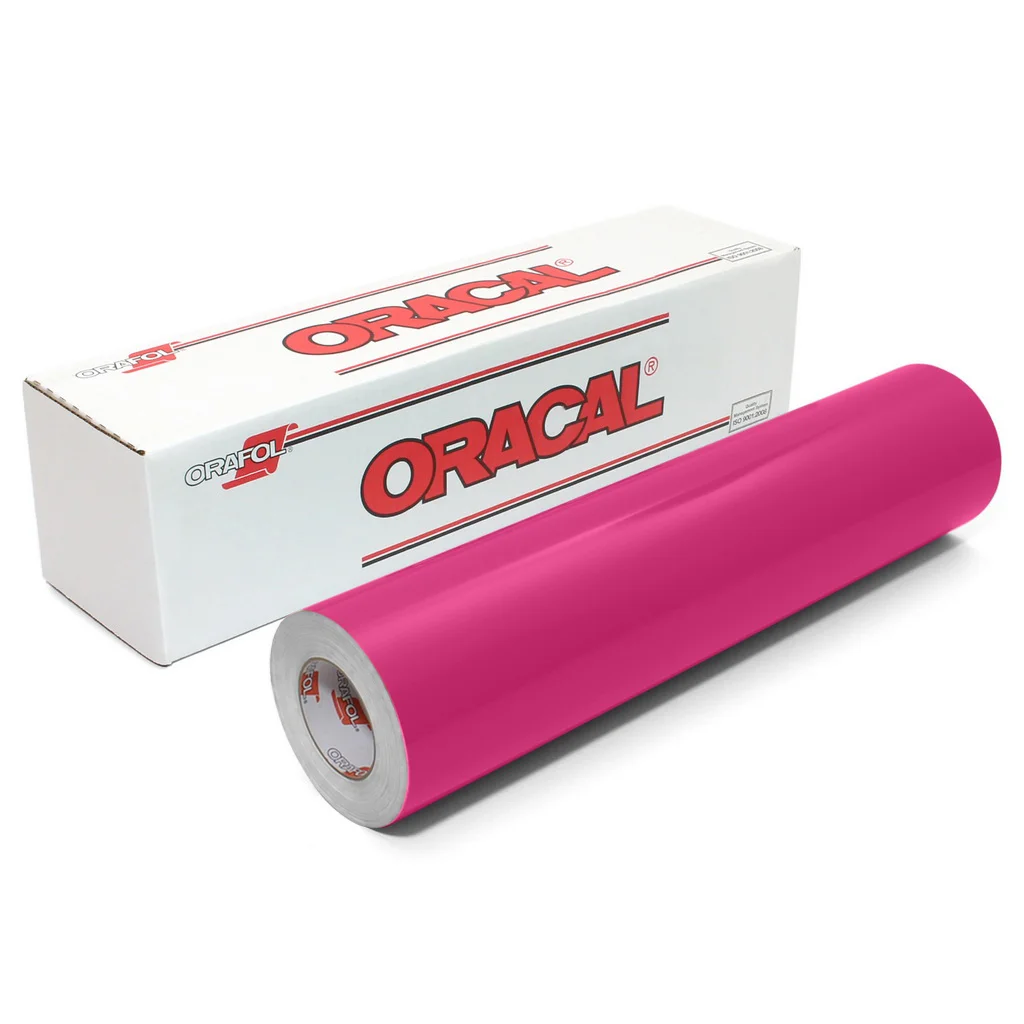 Пленка самоклеящаяся ORACAL 641 041G, глянцевая, розовая, 1,26 м