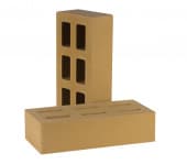 Кирпич облицовочный пустотелый РуБелЭко гладкий, цвет песчаник, 250х120х65 мм