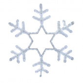 Снежинка, белый, размер 55х55см, мерцающая (арт. 501-337)