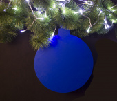 Шарик из вспененного ПВХ, синий, 347x343 мм