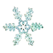 Снежинка резная, цвет белый, размер  45х38 см, 501-222