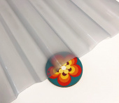 Профилированный ПВХ Ondex (Ондекс), пепельно-серый (опал), трапеция 70/18, 2500х1095 мм