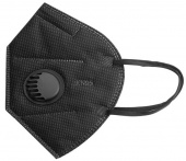 Респиратор KN95 с клапаном выдоха (черного цвета)



