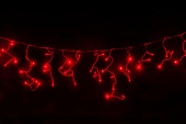 Светодиодная бахрома Lumax, 3х0,6 м, красный