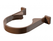 Хомут трубы водостока ТЕХНОНИКОЛЬ, ПВХ, коричневый