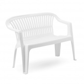 Скамья пласт. DIVA (114*55*82 см) белый, арт.DIV030BI