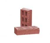 Кирпич облицовочный пустотелый тычковый РуБелЭко Зигзаг, цвет клинкер, 250х120х65 мм