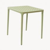 Стол для улицы и сада с имитацией плетения, светло-зелёный