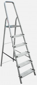 Стремянка алюминиевая NV1117 (6 увеличенных ступеней 130 мм)