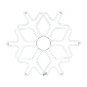 Снежинка из гибкого неона, 60х60 см, белый (арт. 501-325)