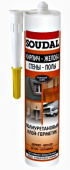 Клей-герметик полиуретановый "Soudal" СТЕНЫ ПОЛЫ коричневый 290 мл