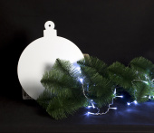 Шарик из вспененного ПВХ, белый, 347x343 мм