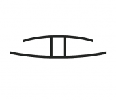 Профиль соединительный для поликарбоната 4-6мм, прозрачный