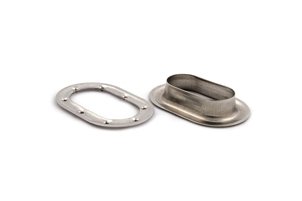 Люверс оцинкованный овальный Bozamet 42х22 мм (арт. 03.42)