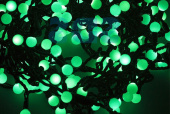 Световая гирлянда "Шарики" зеленая 24W, 17 мм, 20 метров