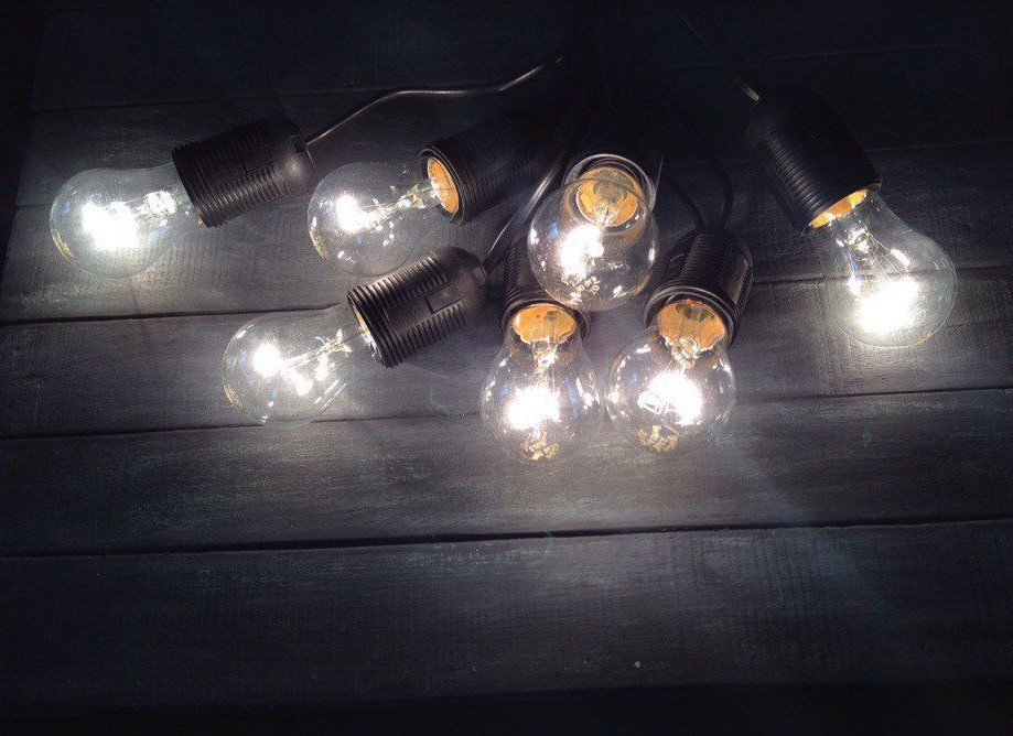 Гирлянды с круглыми LED лампочками