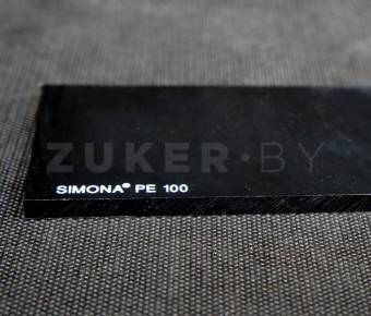 Плита из полиэтилена Simona PE-100, цвет чёрный, 2000x1000x6мм 