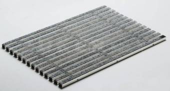 Решетка придверная с алюминиевой несущей конструкцией, войлочное наполнение, 60х40 см