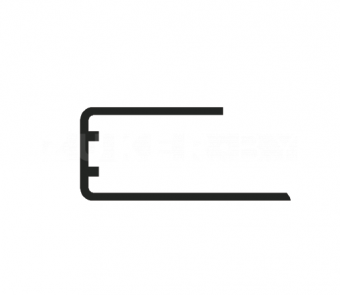 Профиль торцевой для поликарбоната 4 мм, прозрачный