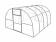 Теплица М-Агро Про 3x4м (шаг 0,67м, 40x20 см, 4 мм, 0.61 кг/м2), комплект с профилем