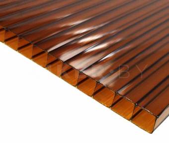 Поликарбонат стандартный Карбогласс, коричневый, 6 мм, плотность 0.87, 6000x2100