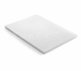 Разделочная доска профессиональная из полиэтилена, цвет белый, 40x30x1.5 см