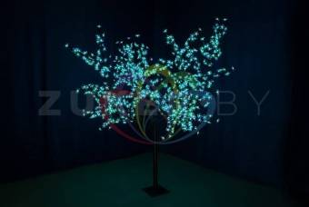 Светодиодное дерево Сакура 1,5 м, диаметр кроны 1,4 м, цвет RGB