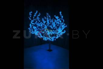 Светодиодное дерево Сакура 1,5 м, диаметр кроны 1,8 м, цвет синий