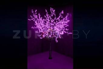 Светодиодное дерево Сакура 2,4 м, диаметр кроны 2,0 м, цвет фиолетовый
