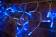 Айсикл (бахрома) светодиодный, 2,4х0,6м, эффект мерцания, белый провод, 230 В, диоды синие, 88 шт