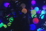 Гирлянда "Шарики" — сравнение быстрой и медленной смены цвета Гирлянда "Шарики" — сравнение быстрой и медленной смены цвета