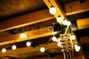 Световая гирлянда "Шарики" Lumax LED-LS-48-50-10M-WW тепло-белая, 48 мм, 10 метров