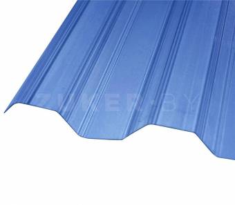 Профилированный поликарбонат Greca 76/16, синий, 2000x1050х0.8 мм