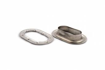 Люверс оцинкованный овальный Bozamet 40х10 мм (арт. 03.40)