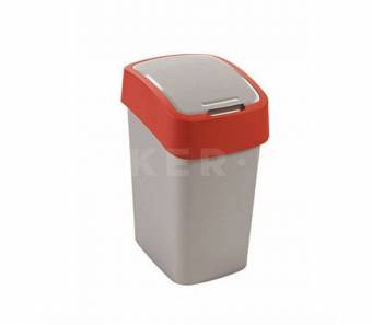 Контейнер для мусора PACIFIC FLIP BIN 25L, серый/красный