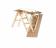 Чердачная деревянная секционная лестница Lite Step OLN-B 2.8/70x120