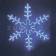 Большая снежинка, синий, размер 95х95 см, 501-332