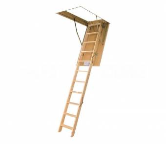 Чердачная деревянная секционная лестница LWS Plus 2.8/70x120