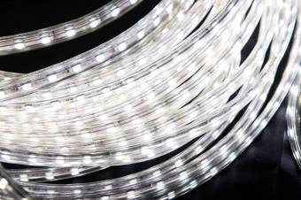 Дюралайт светодиодный супергибкий Lumax LED-RL-2W-13MM, цвет белый+белый мигающий