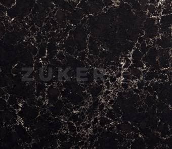 Кварцевый камень Caesarstone, цвет 5100 Vanilla Noir, глянцевый, 3050x1440x30 мм